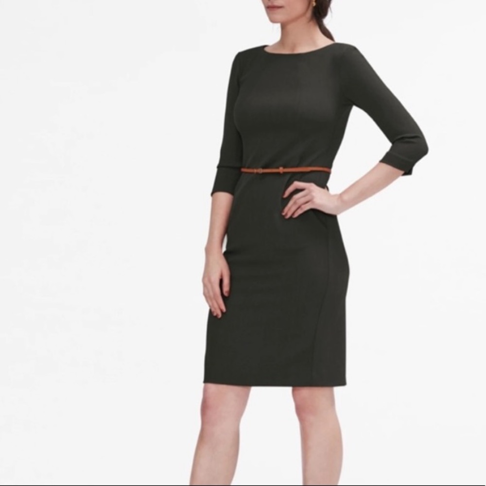 MM LaFleur Etsuko Dress Pine Green